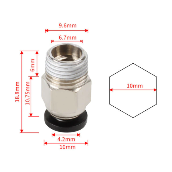 PC4-01 Pneumatic Connector
